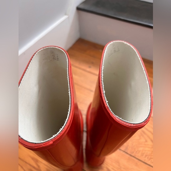 Hunter red rain boots size 5 - Picture 5 of 6